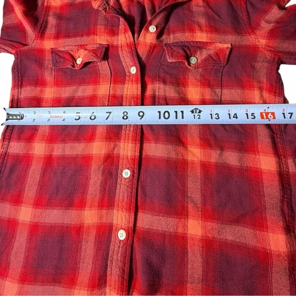 GAP x Pendleton Shirt Women’s XS Red Plaid Button-Up Long Sleeve Flannel Collab - Picture 8 of 11